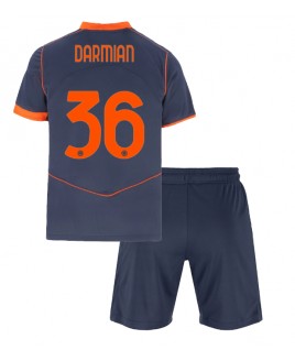 Günstige Inter Milan Matteo Darmian #36 3rd trikot Kinder 2025-26 Kurzarm (+ Kurze Hosen)